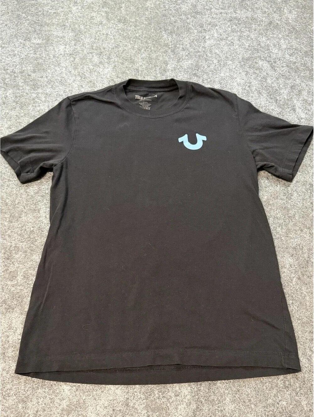 True Religion World Tour Buddha Graphic T-Shirt Black Men’s Small Cotton Tee